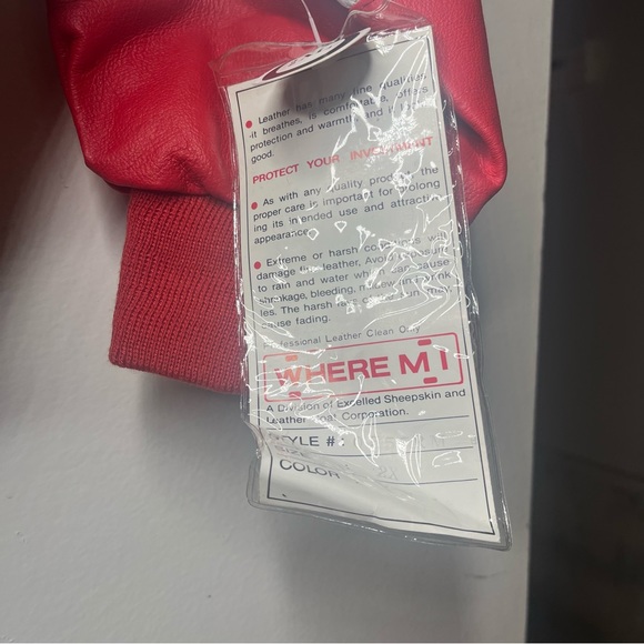 New With Tags Michael Hoban Wheremi USA Flag Leather Jacket Mens 2XL - Picture 6 of 7